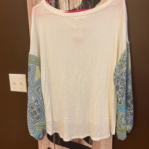 Lavender field top. New with tags. Size small. Oversized.